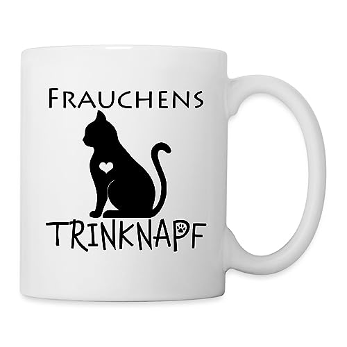 Spreadshirt Katzenbesitzer Frauchens Trinknapf Tasse, One size, weiß von Spreadshirt
