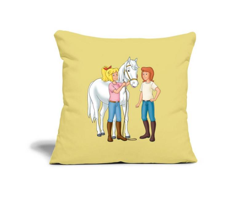 Spreadshirt Kissenbezug Bibi Und Tina Kümmern Sich Um Sabrina Kissenbezug 45 x 45 cm von Spreadshirt