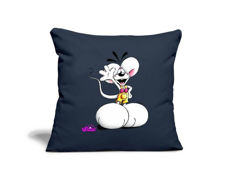Spreadshirt Kissenbezug Diddl Diddlmaus Coole Pose Winkt Lächelnd Kissenbezug 45x45 cm von Spreadshirt