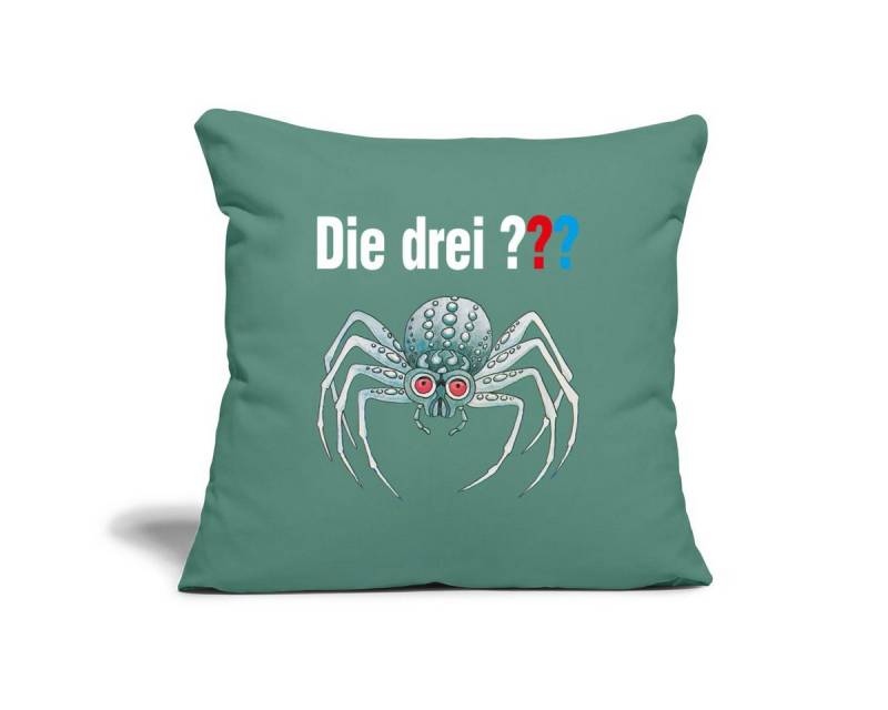 Spreadshirt Kissenbezug Die Drei Fragezeichen und die silberne Spinne Kissenbezug 45 x 45 cm von Spreadshirt