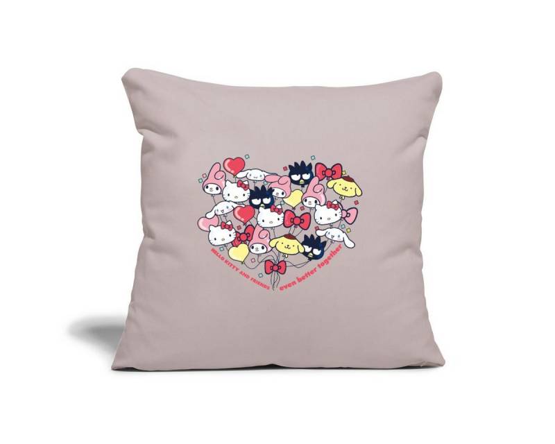 Spreadshirt Kissenbezug Hello Kitty And Friends Ballons Kissenbezug 45 x 45 cm von Spreadshirt