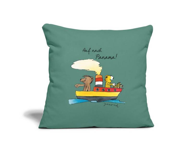 Spreadshirt Kissenbezug Janosch Tiger Und Bär Auf Nach Panama Kissenbezug 45 x 45 cm von Spreadshirt