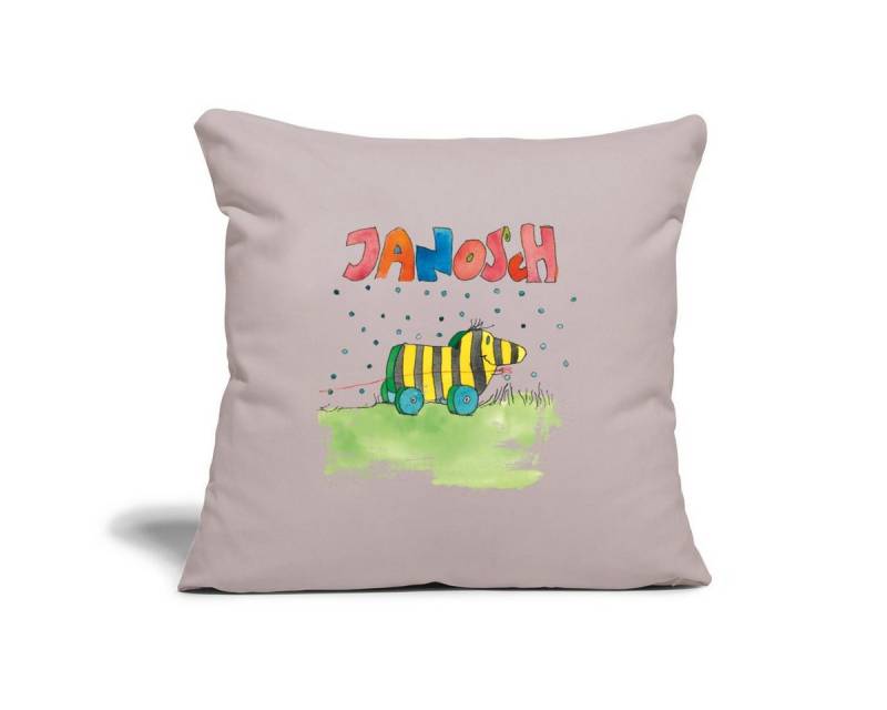 Spreadshirt Kissenbezug Janosch Tigerente Schriftzug Kissenbezug 45 x 45 cm von Spreadshirt