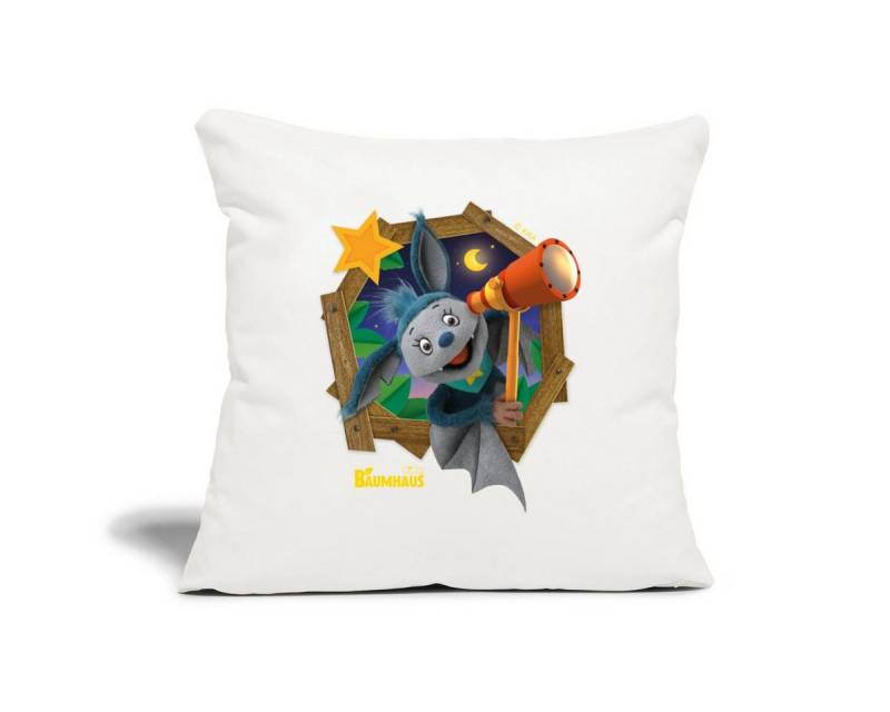 Spreadshirt Kissenbezug KiKA-Baumhaus Mit Fidi Guckt Aus Dem Fenster Kissenbezug 45 x 45 cm von Spreadshirt