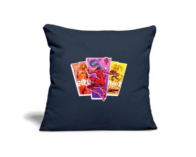 Spreadshirt Kissenbezug Miraculous Girl Power Ladybug Superhelden Kissenbezug 45 x 45 cm von Spreadshirt