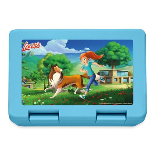 Spreadshirt Lassie Beste Freunde Brotdose Lunchbox, One size, Saphirblau von Spreadshirt