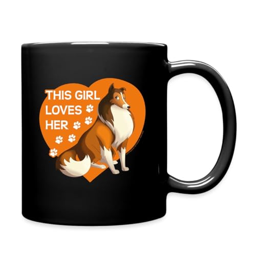 Spreadshirt Lassie Dieses Mädchen Liebt Lassie Spruch Tasse Einfarbig, One size, Schwarz von Spreadshirt