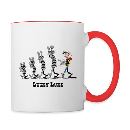 Spreadshirt Lucky Luke Verhaftet Dalton Brüder Tasse Zweifarbig, One size, Weiß/Rot Spreadshirt Lucky Luke Verhaftet Dalton Brüder Tasse Zweifarbig, One size, Weiß/Rot von Spreadshirt