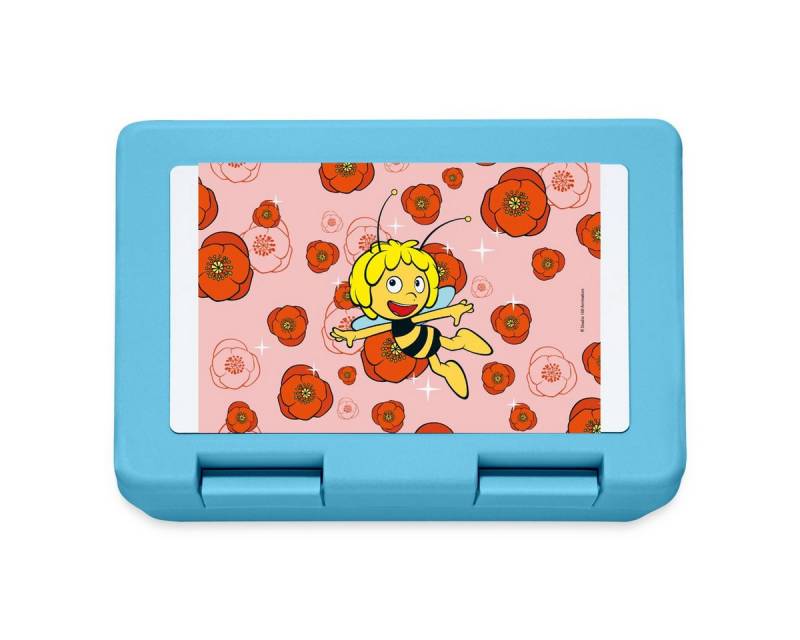 Spreadshirt Lunchbox Biene Maja Mit Blumen Brotdose Lunchbox, Plastik, Aluminium von Spreadshirt