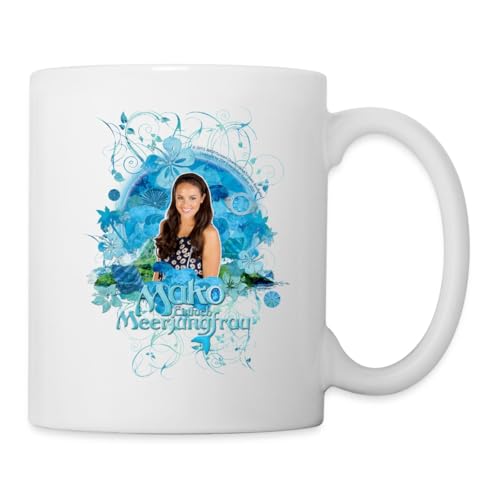 Spreadshirt Mako Einfach Meerjungfrau Mimmi Tasse, One size, Weiß von Spreadshirt