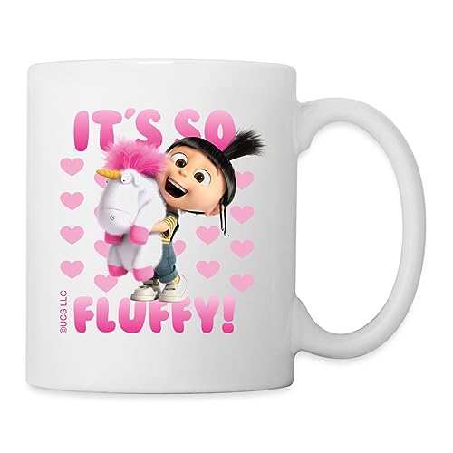 Spreadshirt Minions Agnes Einhorn It's So Fluffy Tasse, One size, weiß von Spreadshirt