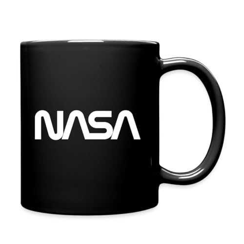 Spreadshirt NASA Logo Tasse Einfarbig, One size, Schwarz von Spreadshirt