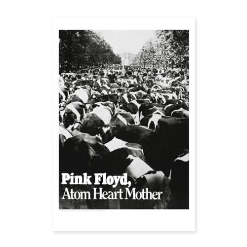 Spreadshirt Pink Floyd Atom Heart Mother Poster 40x60 cm, One size, weiß von Spreadshirt