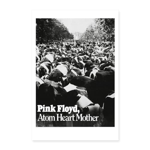 Spreadshirt Pink Floyd Atom Heart Mother Poster 60x90 cm, One size, weiß von Spreadshirt