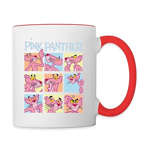 Spreadshirt Pink Panther Paulchen's Mimik Tasse Tasse Zweifarbig, One size, Weiß/Rot von Spreadshirt