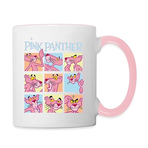 Spreadshirt Pink Panther Paulchen's Mimik Tasse Tasse Zweifarbig, One size, Weiß/Pink von Spreadshirt