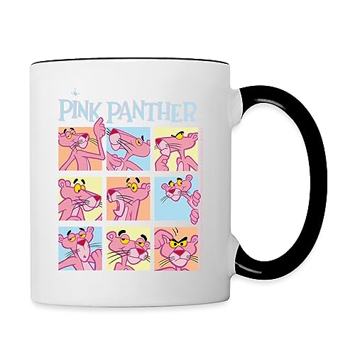 Spreadshirt Pink Panther Paulchen's Mimik Tasse Tasse Zweifarbig, One size, Weiß/Schwarz von Spreadshirt