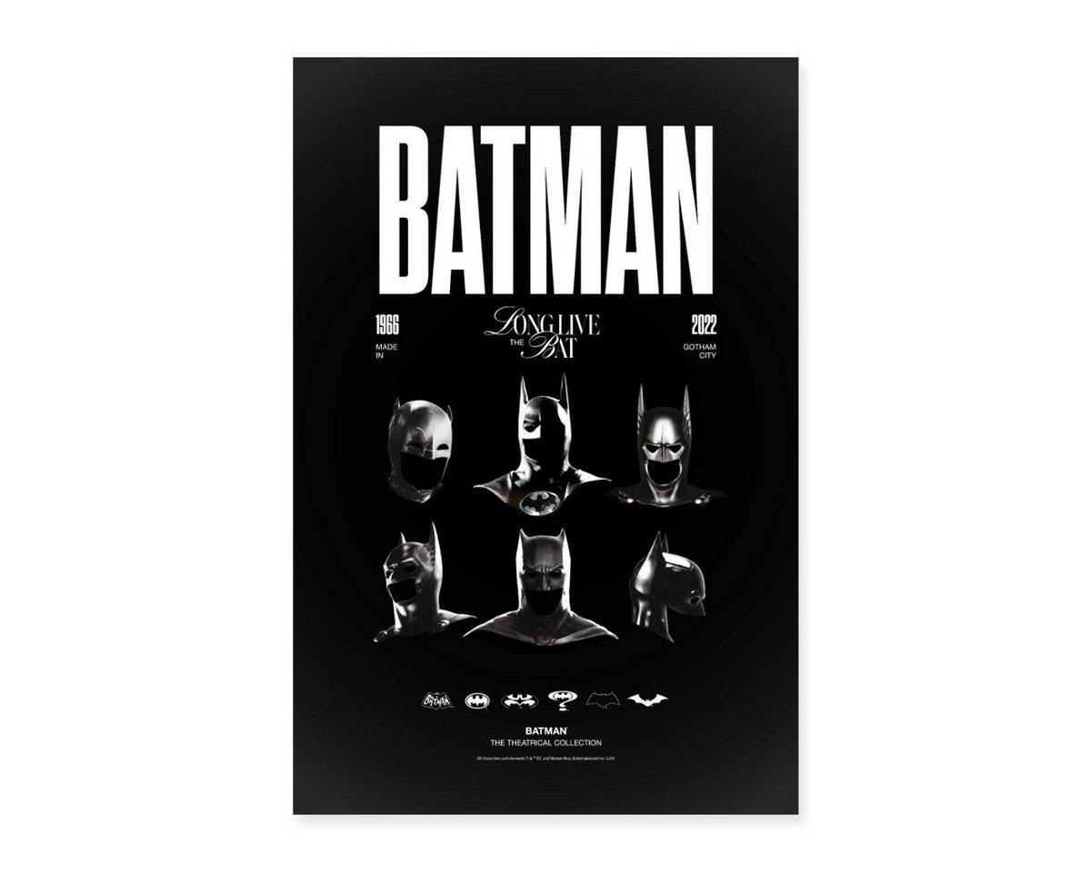 Spreadshirt Poster Batman Long Live The Bat Mit Masken Aller Ären Poster 40x60 cm Spreadshirt Poster Batman Long Live The Bat Mit Masken Aller Ären Poster 40x60 cm von Spreadshirt