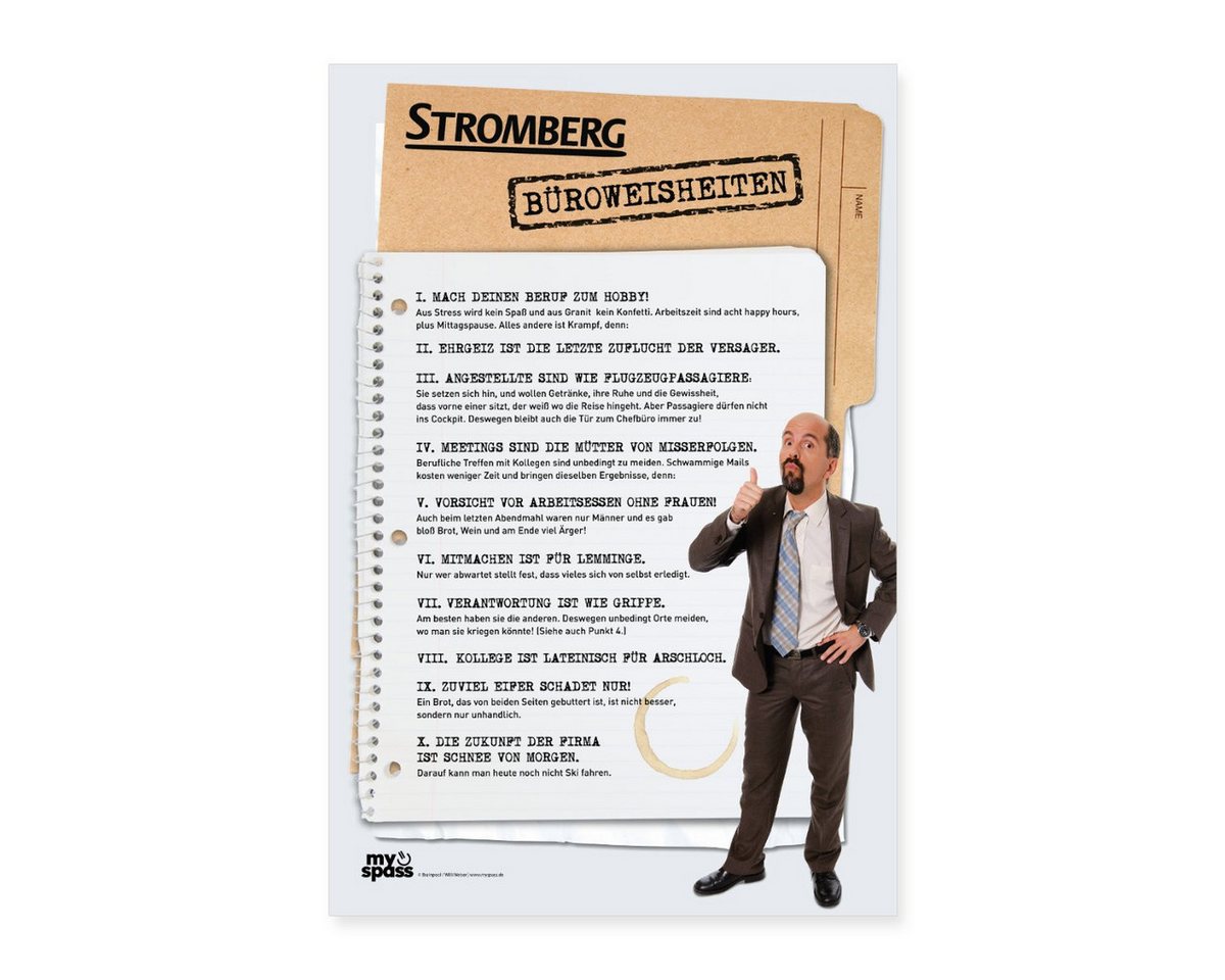 Spreadshirt Poster Stromberg Poster von Bernd Mit Büroweisheiten Poster 40x60 cm Spreadshirt Poster Stromberg Poster von Bernd Mit Büroweisheiten Poster 40x60 cm von Spreadshirt