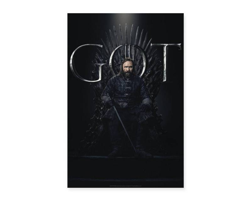 Spreadshirt Poster Game Of Thrones Sandor Clegane Bluthund GOT Poster 40x60 cm von Spreadshirt