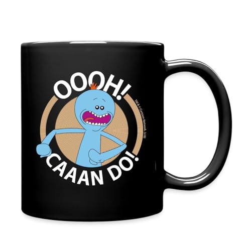 Spreadshirt Rick and Morty Mr Meeseeks Oooh Caaan Do Yeah Tasse Einfarbig, One size, Schwarz von Spreadshirt