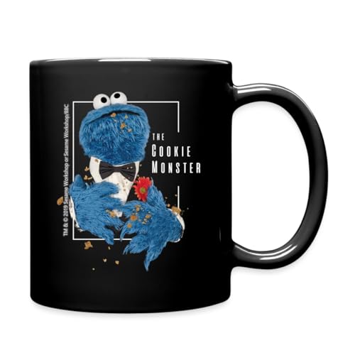 Spreadshirt Sesamstraße Krümelmonster The Cookie Monster Tasse Einfarbig, One size, Schwarz von Spreadshirt