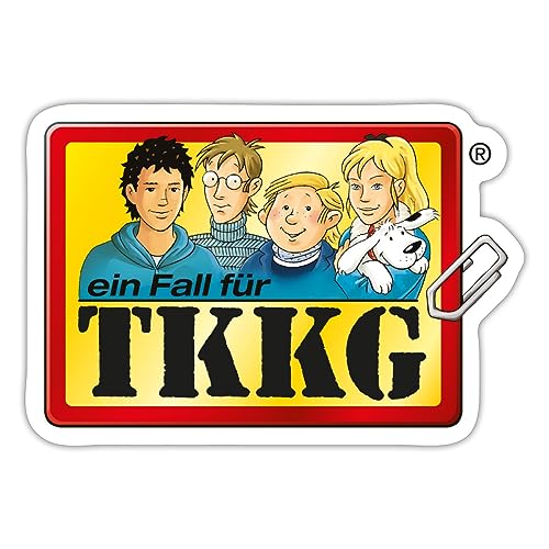 Spreadshirt TKKG Logo Ein Fall Für TKKG Sticker, 10 x 10 cm, Mattweiß von Spreadshirt