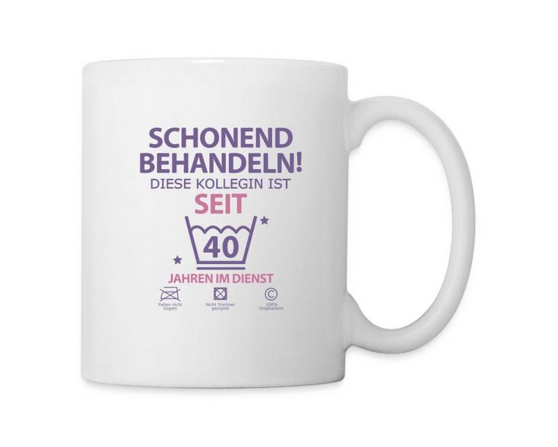 Spreadshirt Tasse 40 Jahre Dienstjubiläum Kollegin Geschenk Tasse, Keramik Spreadshirt Tasse 40 Jahre Dienstjubiläum Kollegin Geschenk Tasse, Keramik von Spreadshirt