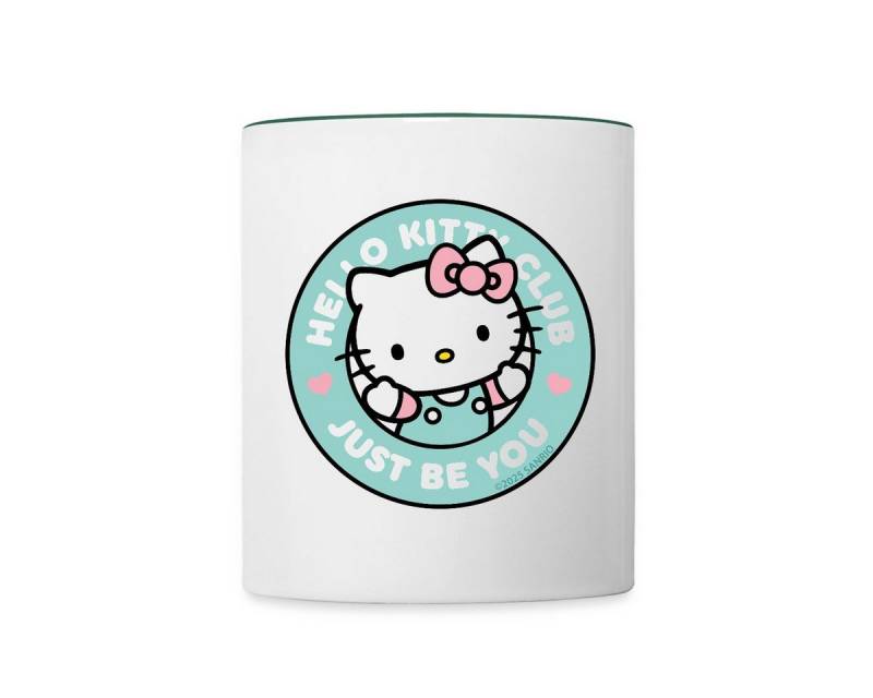 Spreadshirt Tasse Hello Club Kitty Just Be You Tasse Zweifarbig, Keramik von Spreadshirt