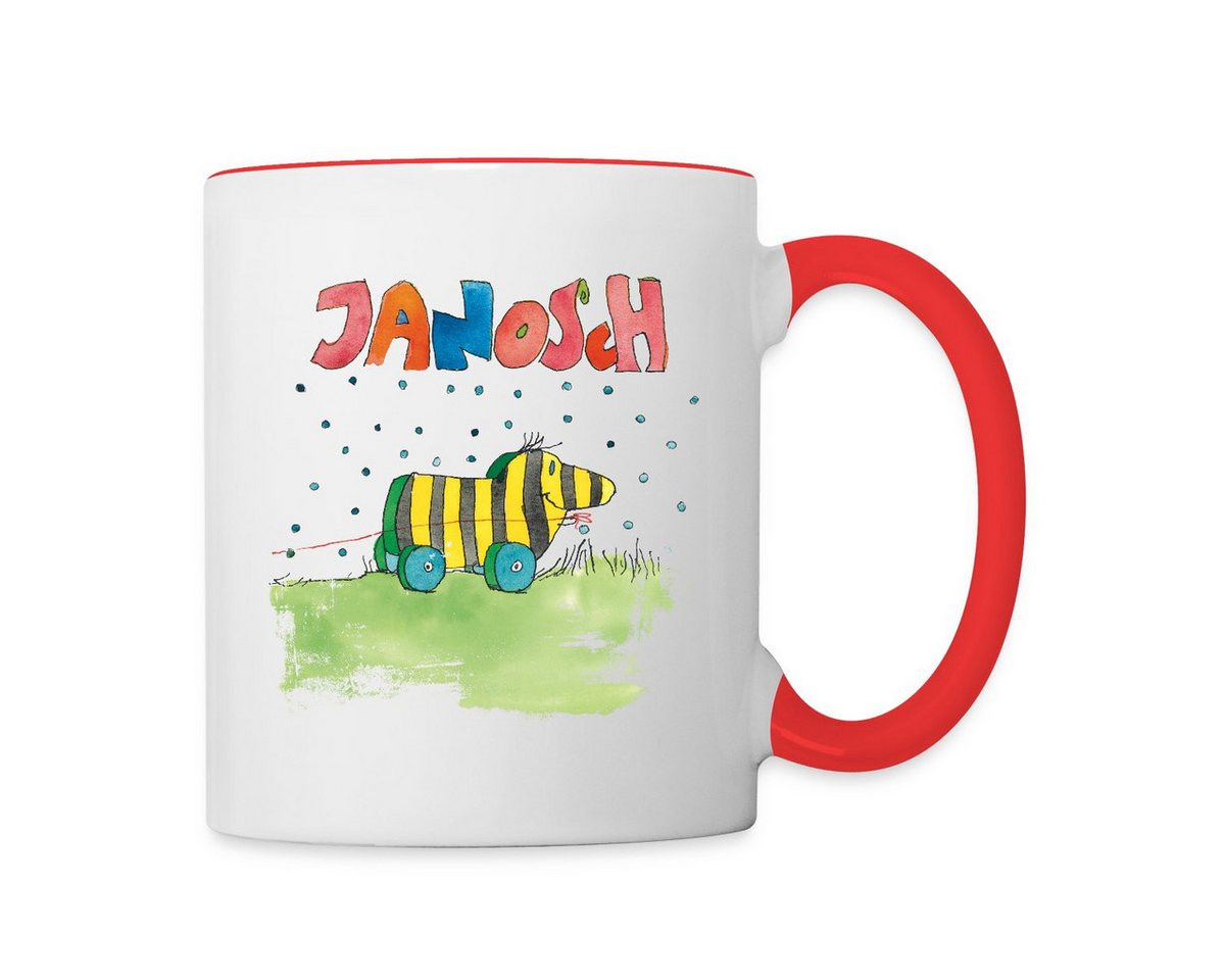 Spreadshirt Tasse Janosch Tigerente Schriftzug Tasse Zweifarbig, Keramik Spreadshirt Tasse Janosch Tigerente Schriftzug Tasse Zweifarbig, Keramik von Spreadshirt