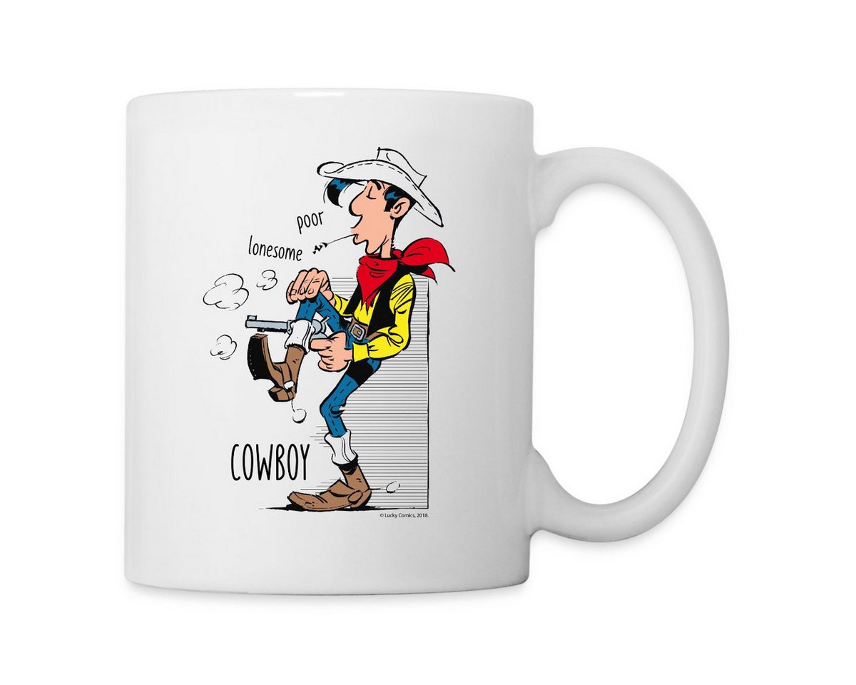 Spreadshirt Tasse Lucky Luke Poor Lonesome Cowboy Tasse, Keramik Spreadshirt Tasse Lucky Luke Poor Lonesome Cowboy Tasse, Keramik von Spreadshirt