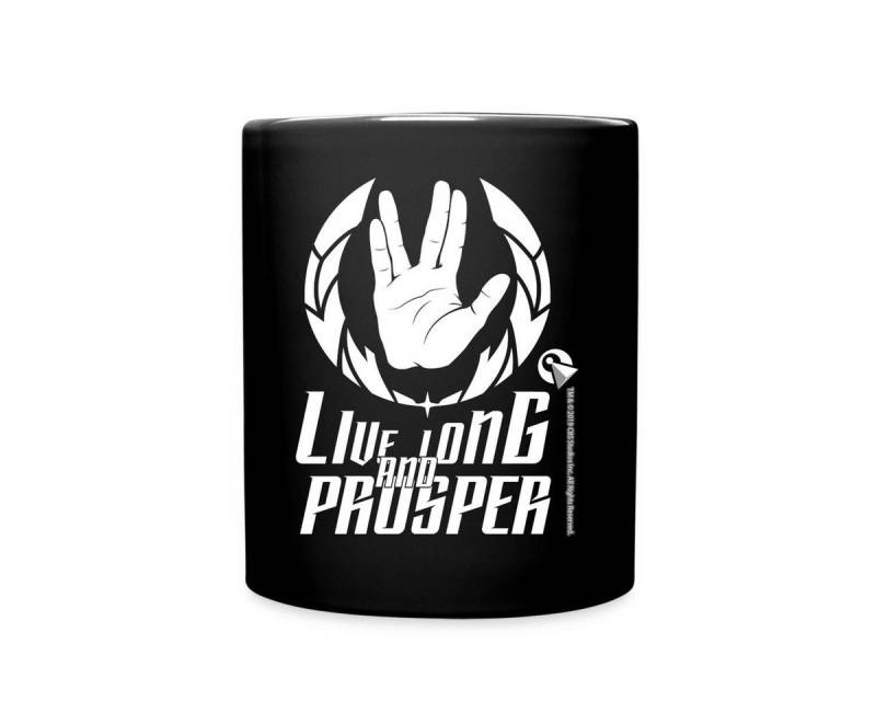 Spreadshirt Tasse Star Trek Discovery LLAP Vulkanier Gruß Tasse Einfarbig, Keramik von Spreadshirt