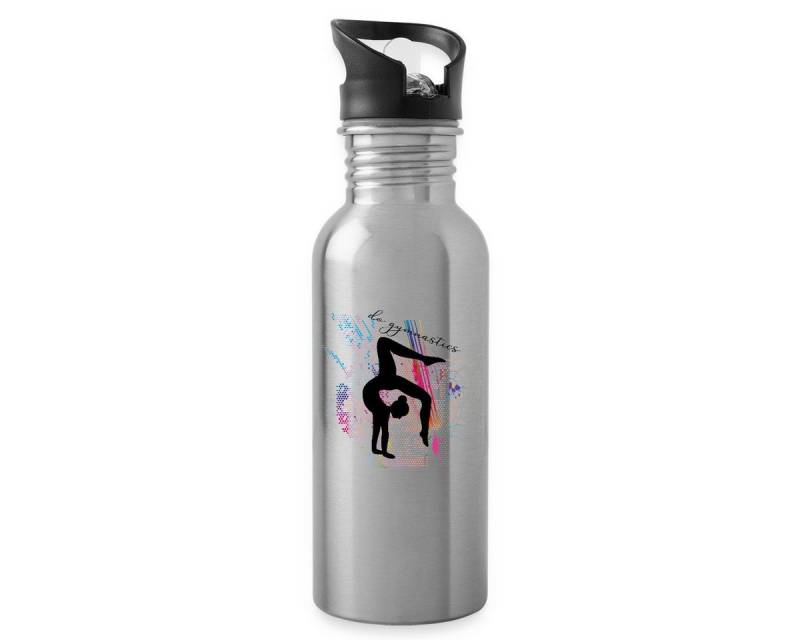 Spreadshirt Trinkflasche Die Turnerin Silhouette Gymnastik Sport Mädchen Wasserflasche mit Stro Spreadshirt Trinkflasche Die Turnerin Silhouette Gymnastik Sport Mädchen Wasserflasche mit Stro von Spreadshirt