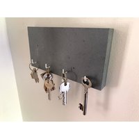 Schlüsselbrett „Beton Design" Betonoptik Handgemalt von SpreewaldAnker