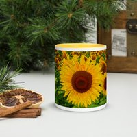 Tasse Mit Farbiger Innenseite - Sonnenblume Spreewaldliebe von Spreewaldliebe