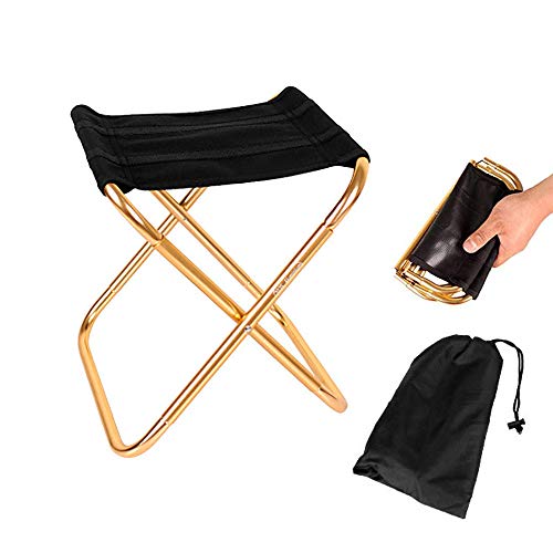 Sprießen Klapphocker Camping-Hocker Folding Chair Mini Portable Hocker für BBQ,Camping,Angeln,Reise, Wandern, Garten, Strand Terrasse,Kostenlose Aufbewahrungstasche (28.5cm*24.5cm*22.5cm) von Sprießen