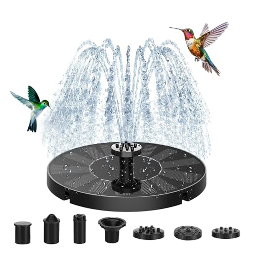 Sprifityy Solar Springbrunnen für Außen, Solarbrunnen für Draussen mit 7 Fontänenstile, Solar Schwimmender Fontäne Pumpe, Solar Wasserpumpe für Garten, Teich, Fisch-Behälter, Vogelbad, Schwimmbecken Sprifityy Solar Springbrunnen für Außen, Solarbrunnen für Draussen mit 7 Fontänenstile, Solar Schwimmender Fontäne Pumpe, Solar Wasserpumpe für Garten, Teich, Fisch-Behälter, Vogelbad, Schwimmbecken von Sprifityy