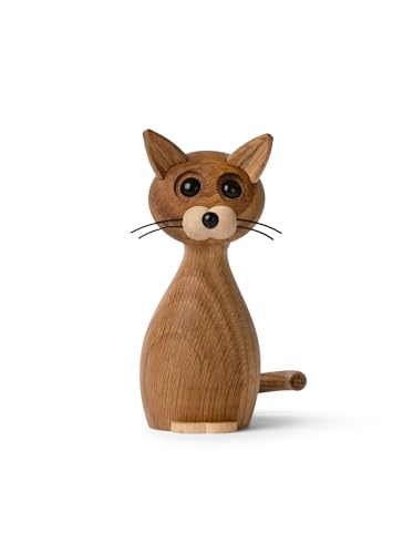 LUCKY THE CAT | lustige, kleine KATZE | Holz-DEKOFIGUR | Chresten Sommer | Spring Copenhagen von Spring Copenhagen