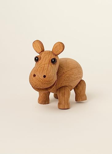 Spring Copenhagen Handgefertigte Afrikanische Flusspferd Wilma - Einzigartige Holzkunstdekoration für Tierliebhaber von Spring Copenhagen