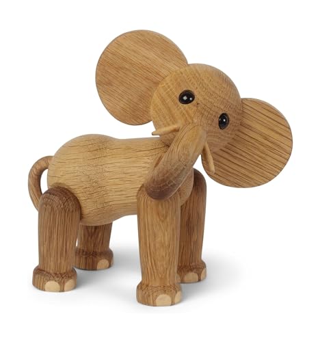 Spring Copenhagen Handgefertigte Holz-Elefantenfigur - Ollie: EIN Majestätisches Wohnaccessoire von Spring Copenhagen