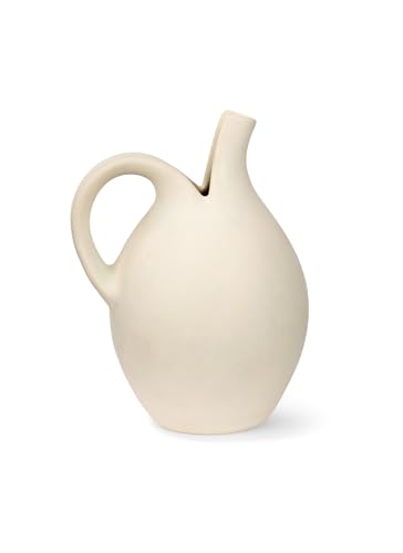 Spring Copenhagen Spaltekanden (medium) - Multifunktionaler Krug, Vase und Skulptur | 14 x 14 x 18 cm | Keramik (Eierglasur) | Design von Eva Stæhr-Nielsen | Ausgewählte Designgeschenke von Spring Copenhagen