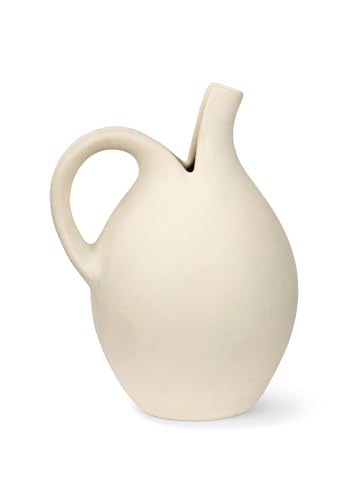 Spring Copenhagen Spaltekanden (medium) - Multifunktionaler Krug, Vase und Skulptur | 14 x 14 x 18 cm | Keramik (Eierglasur) | Design von Eva Stæhr-Nielsen | Ausgewählte Designgeschenke von Spring Copenhagen