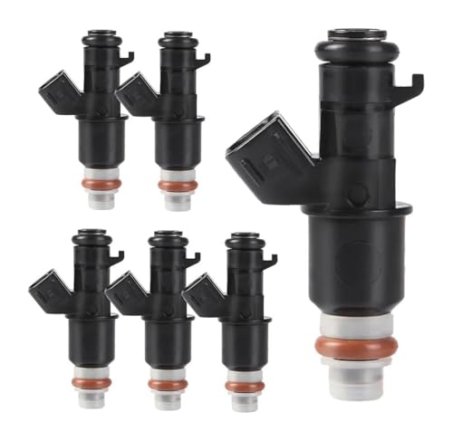 Einspritzdüsen Für A&ccord 3.0L V6 Für Odyssey 2003-2007 16450-RGL-A01 Motorteile 6 Stück 16450-RCA-A01 2-polige Kraftstoffeinspritzdüsen von Spring talks