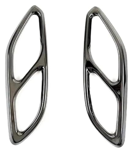 Spring talks Auspuffblenden Für Mercedes Für B&ENZ CLA Klasse C118 W118 2020-2023 Auto Endschalldämpfer Auspuffrohr Abdeckung Trim Auto Endrohre(Schwarz) von Spring talks