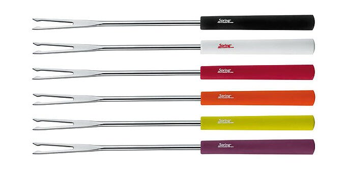 Fleischfonduegabeln 6er-Set Basic bunt von Spring