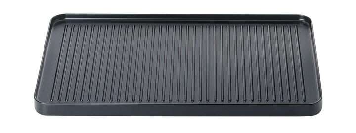 Grillplatte 40x25 cm zu Raclette für 8 Classic schwarz von Spring