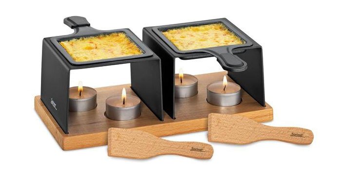 Käse-Raclette für 2 24x13x8 cm Gourmet anthrazit von Spring