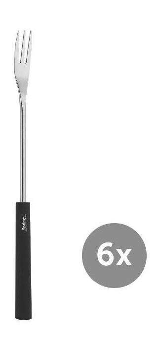 Käsefonduegabeln 6er-Set Basic schwarz von Spring