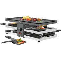 SPRING Raclette FUN mit Aluplatte schwarz 8Personen von Spring