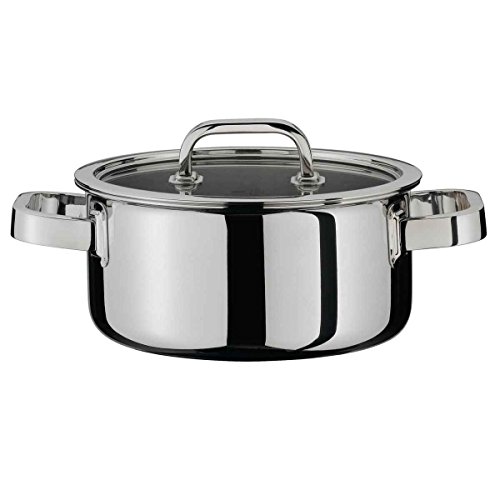 Spring 0615500624 Finesse Bratentopf mit Deckel, Edelstahl, silber, 14,2 x 31 x 33,8 cm von Spring